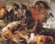 Peter Paul Rubens Hippopotamus and Crocodile Hunt (mk080 oil painting artist